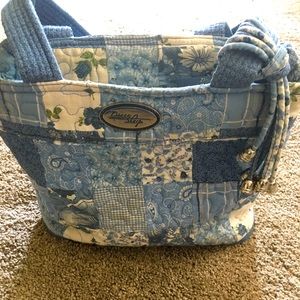 Donna Sharp blue Quilted bag.